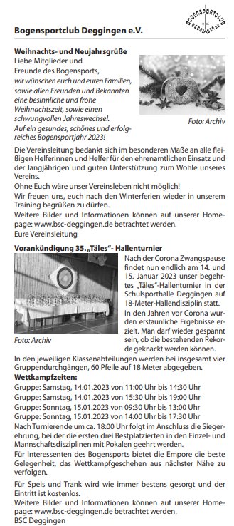 BSC-Deggingen Gallery