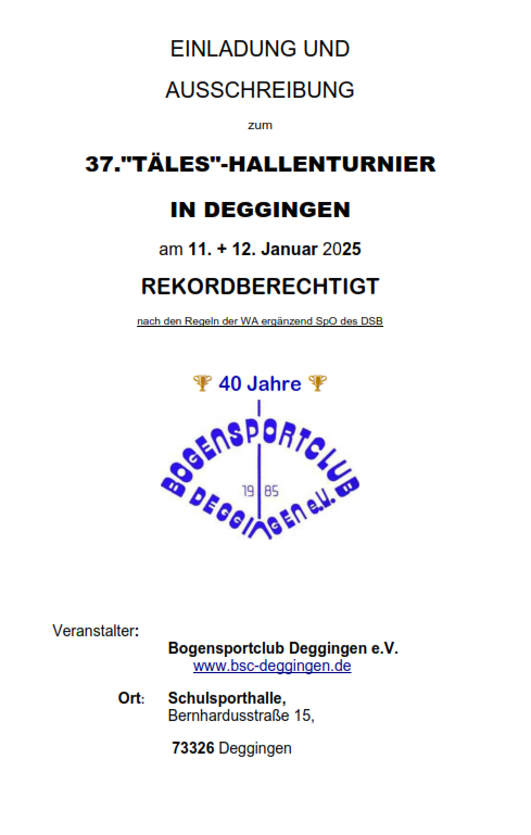 Taeles-Hallenturnier 2025